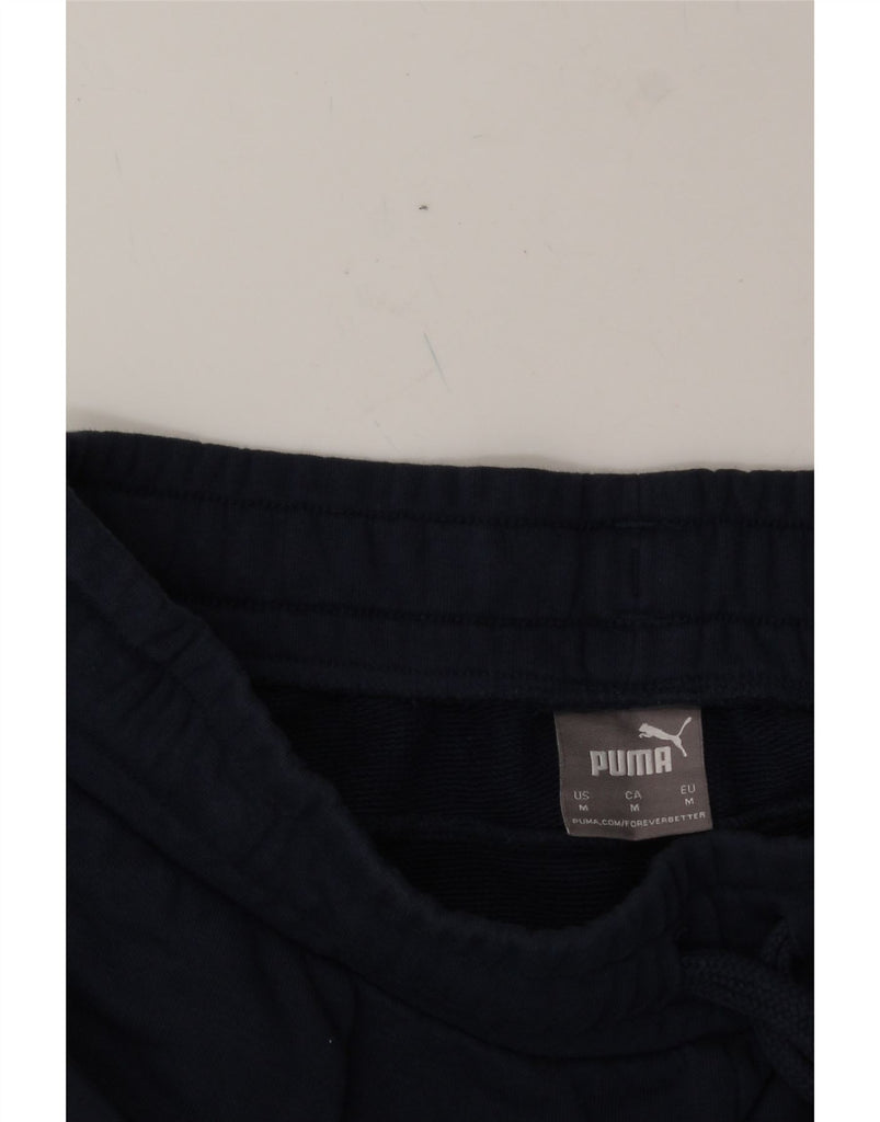 PUMA Mens Graphic Tracksuit Trousers Joggers Medium  Navy Blue Cotton Vintage Puma and Second-Hand Puma from Messina Hembry 