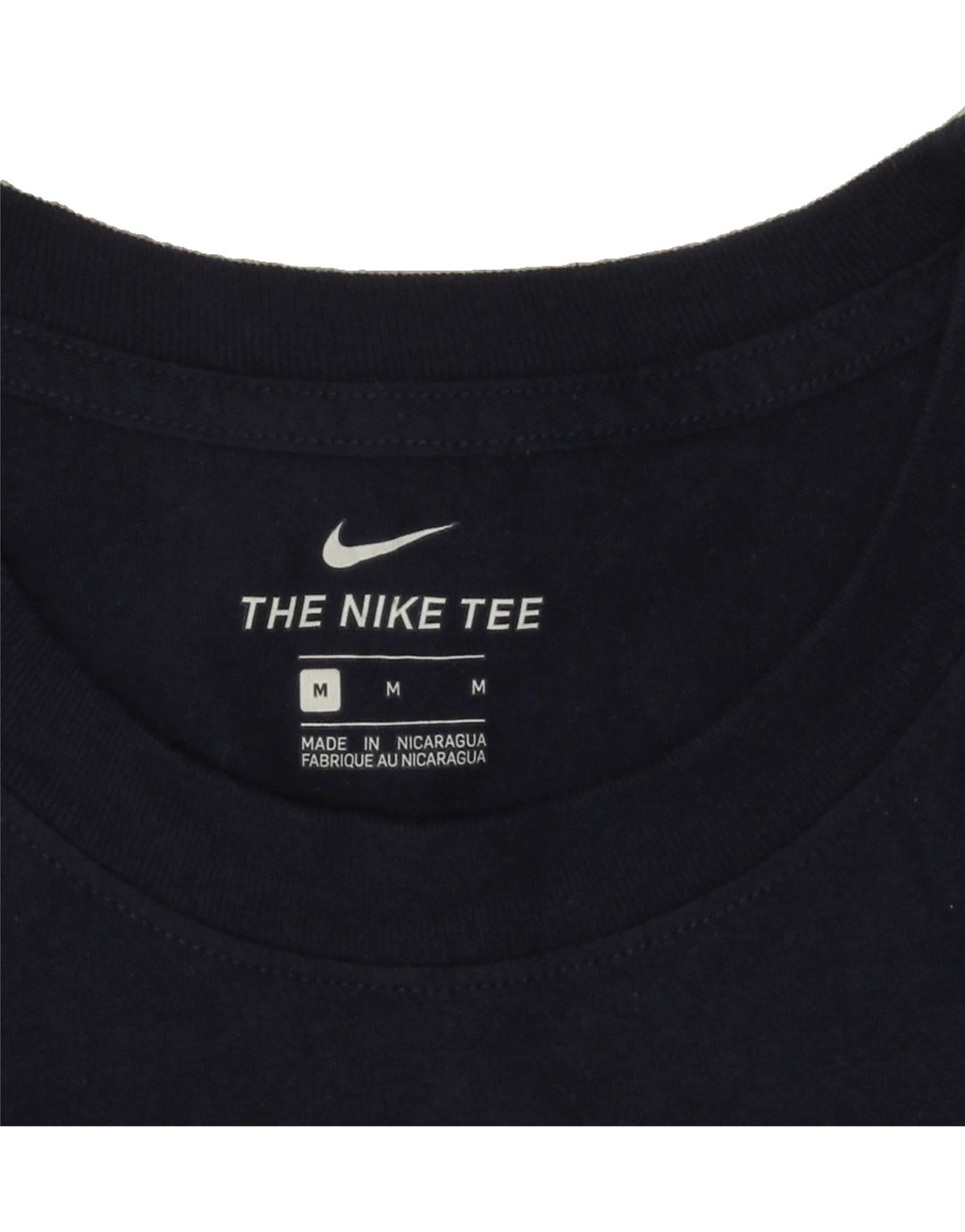 NIKE Mens Graphic T-Shirt Top Medium Navy Blue Vintage Nike and Second-Hand Nike from Messina Hembry 
