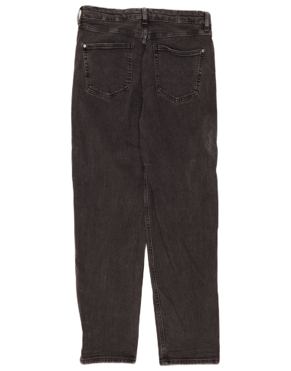 Marks & Spencer Womens Boyfriend Tapered Jeans UK 12 Medium W30 L29 Grey
