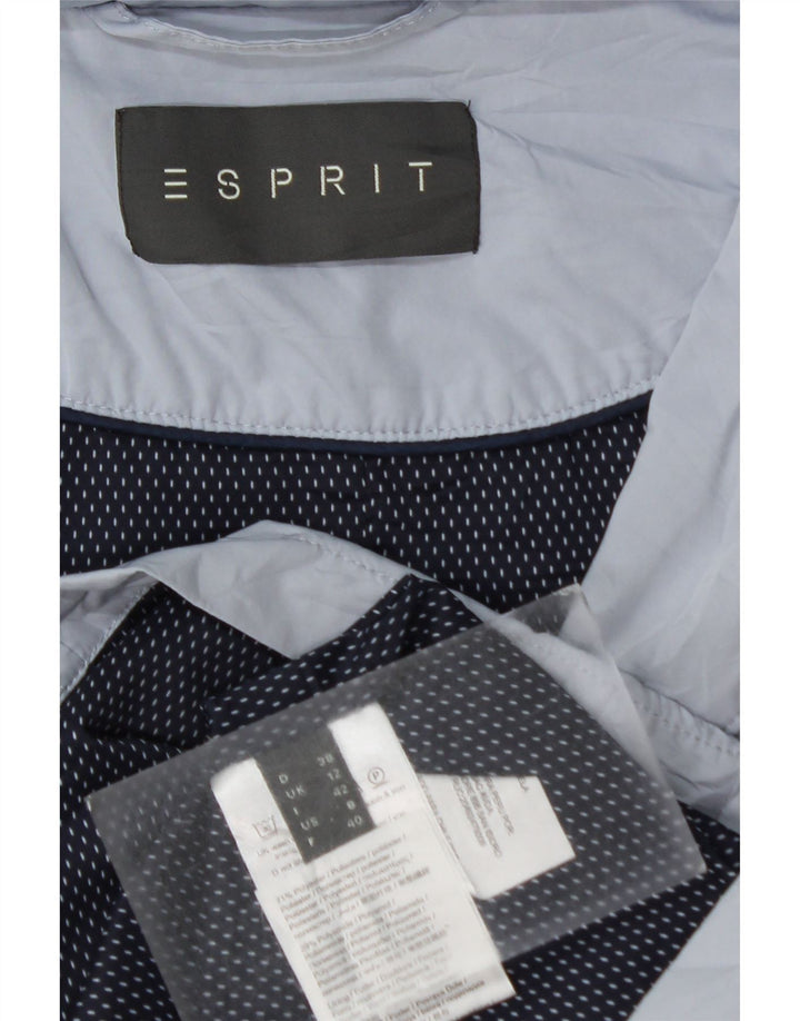 ESPRIT Womens Military Jacket  UK 12 Medium Blue Polyester