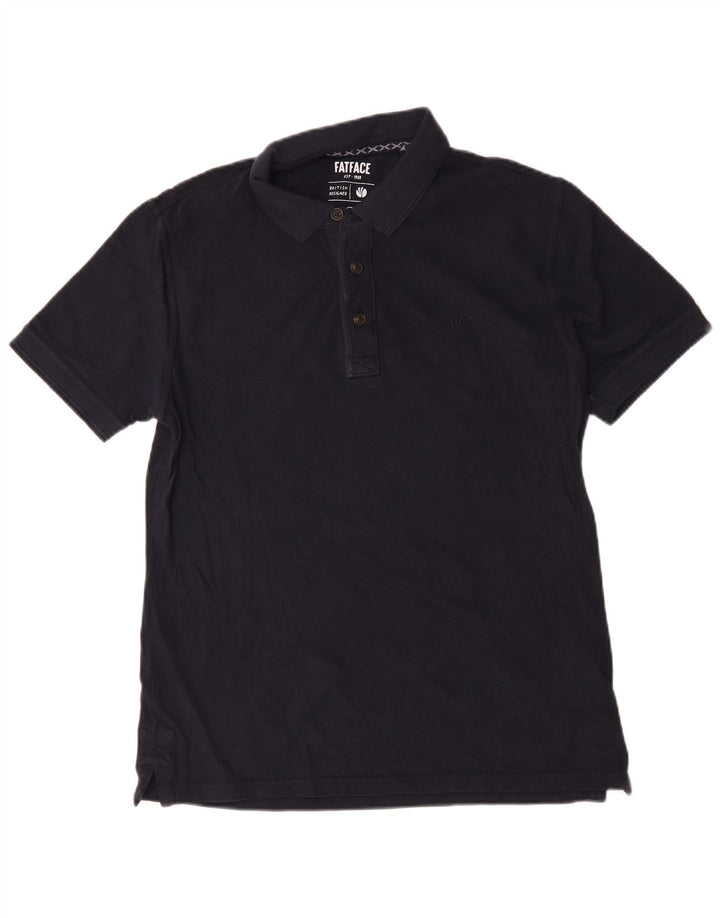 Fat Face Mens Regular Polo Shirt Medium Navy Blue Cotton