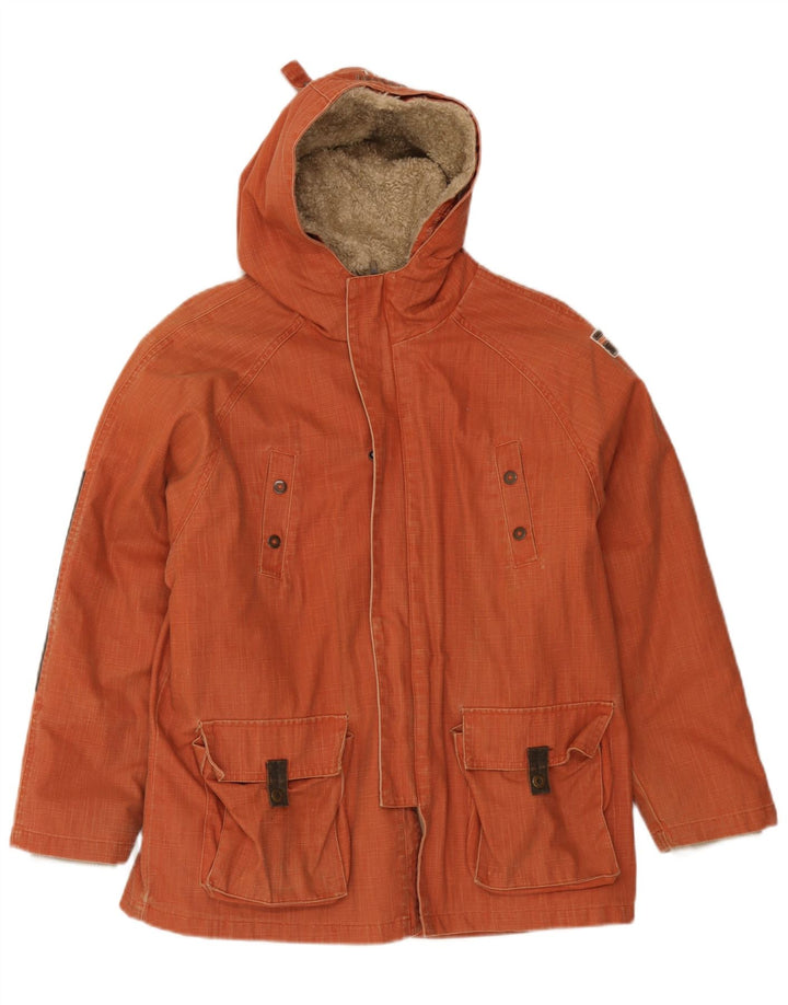 Timberland Boys Graphic Utility Jacket 13-14 Years Orange Colourblock