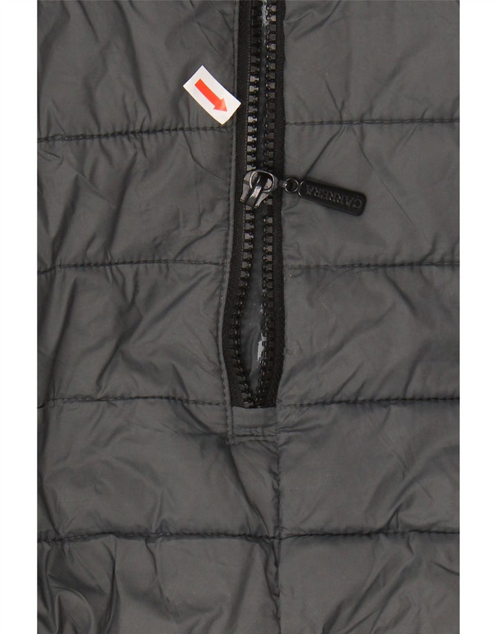 CARRERA Mens Hooded Padded Jacket UK 42 XL Grey Polyamide Vintage Carrera and Second-Hand Carrera from Messina Hembry 