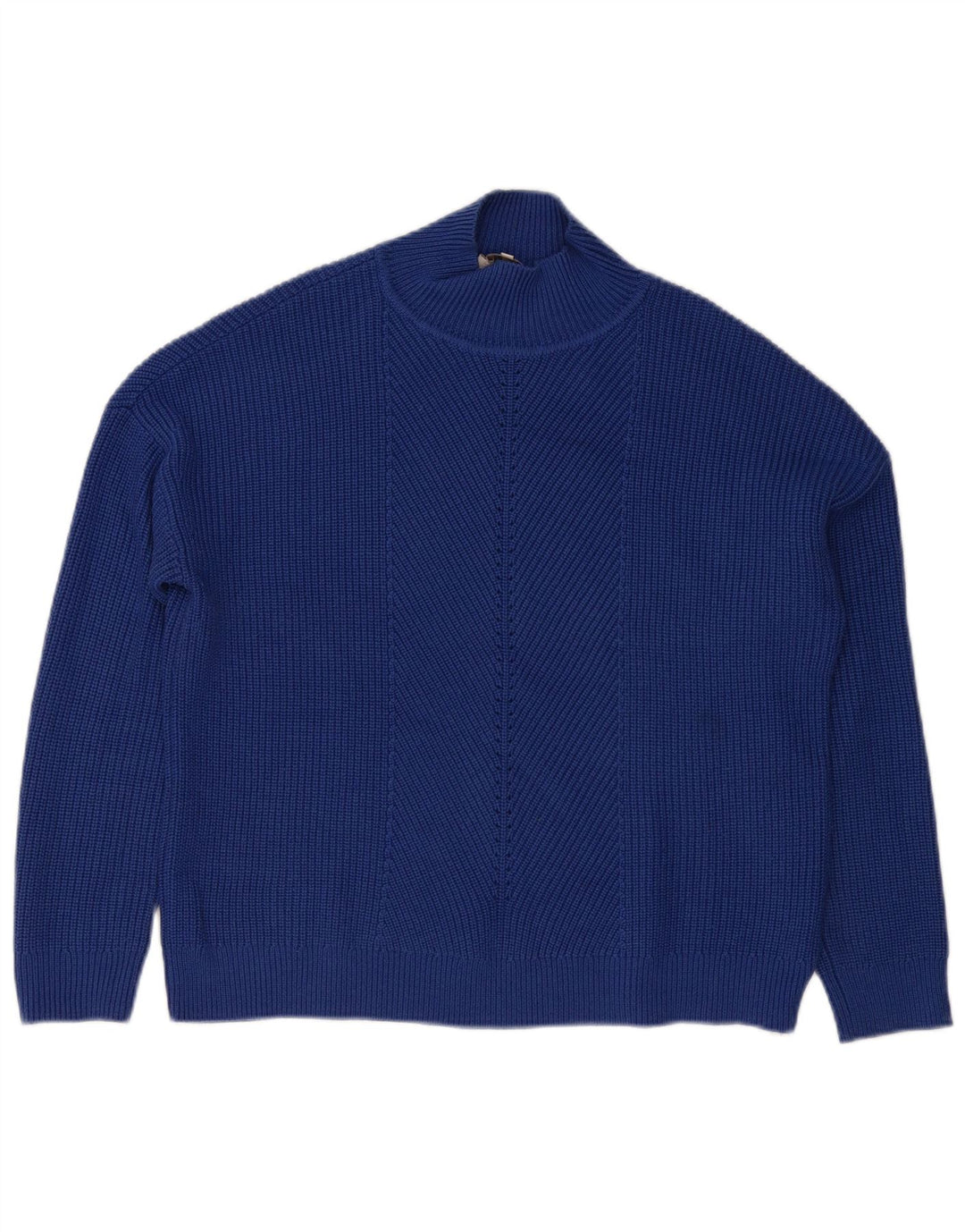 Hobbs Womens Turtle Neck Jumper Sweater UK 16 Large Blue