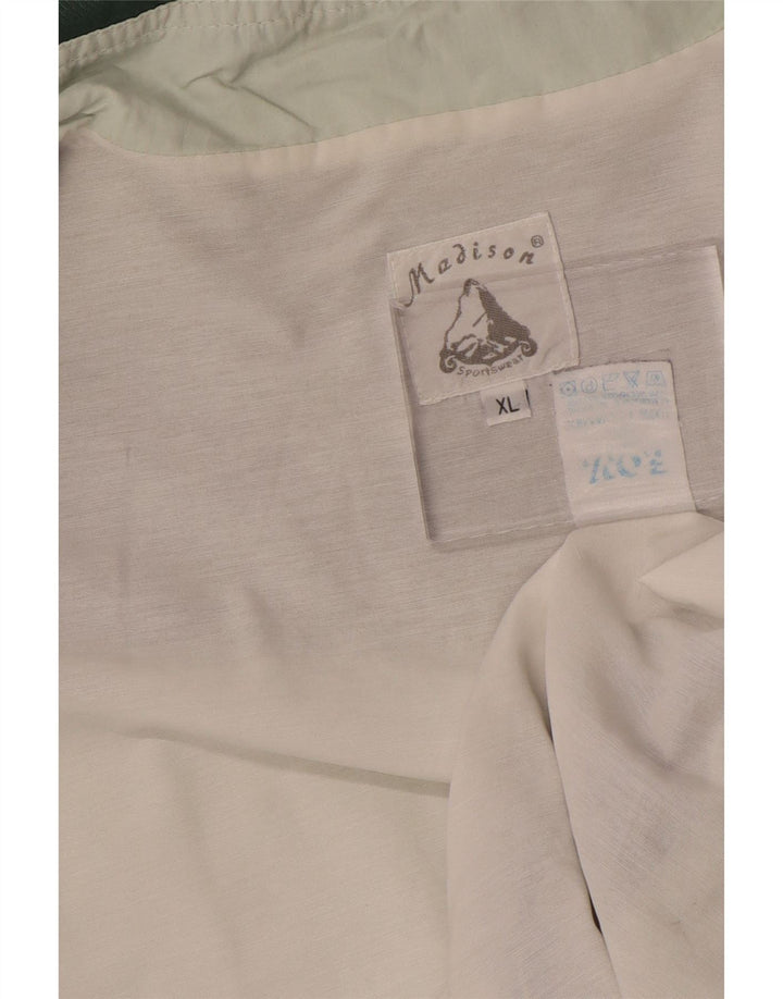 Madison Mens Tracksuit Top Jacket XL Green Colourblock Polyamide Sports