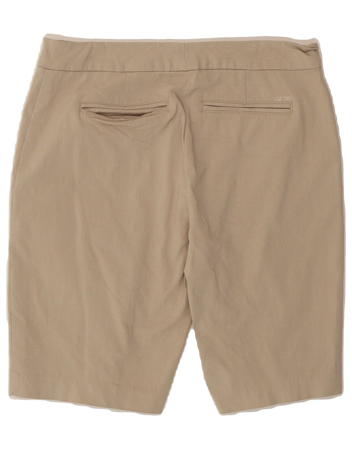 IZOD Womens Casual Shorts US 6 Medium W30 Beige Rayon Vintage Izod and Second-Hand Izod from Messina Hembry 