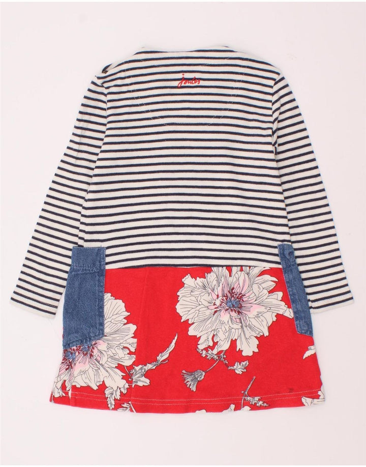 Joules Girls Graphic Basic Dress 2-3 Years Multicoloured Striped