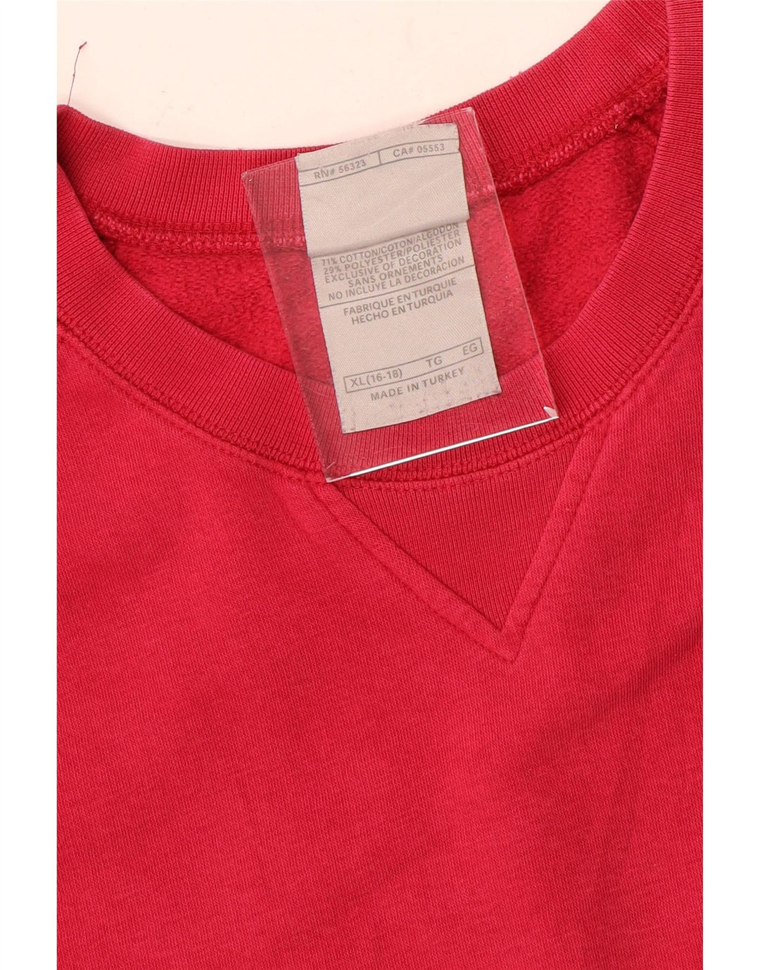 Nike Womens Sweatshirt Jumper US 16/18 XL Pink Cotton