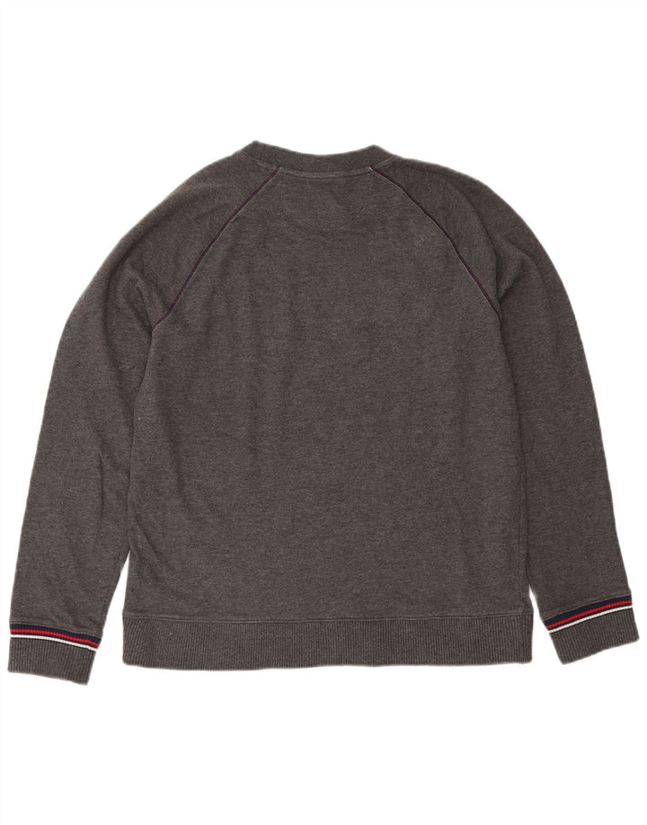 Fila Mens Graphic Sweatshirt Jumper Medium Grey Flecked Cotton