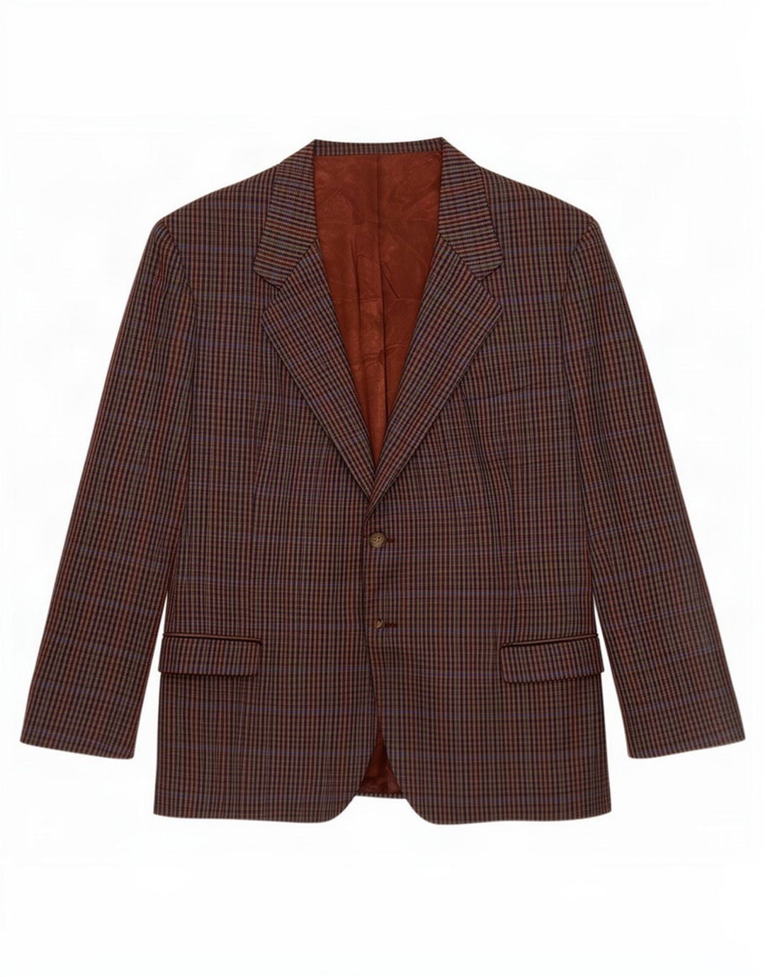Vintage Mens 2 Button Blazer Jacket UK 40 Large Multicoloured Houndstooth