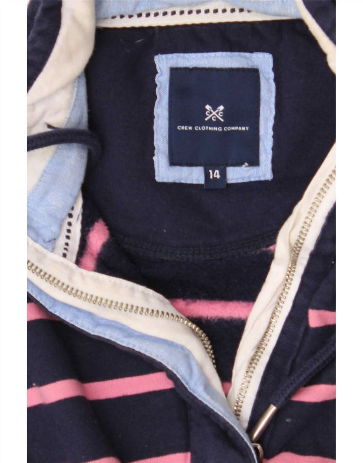 Crew Clothing Womens Sweatshirt Jumper UK 14 Medium Navy Blue Striped
