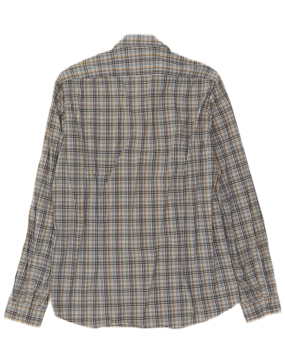 Hugo Boss Mens Shirt Small Multicoloured Check Cotton