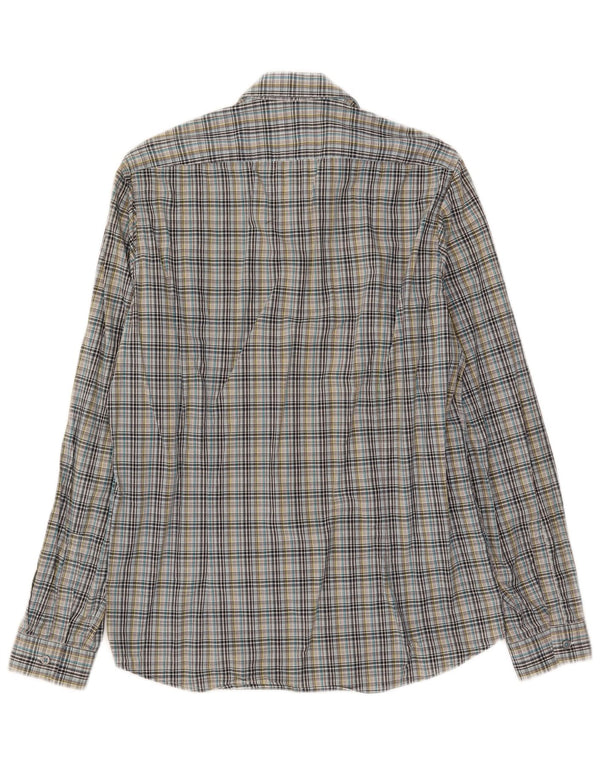 Hugo Boss Mens Shirt Small Multicoloured Check Cotton