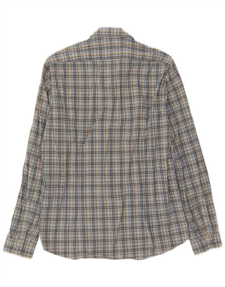 Hugo Boss Mens Shirt Small Multicoloured Check Cotton