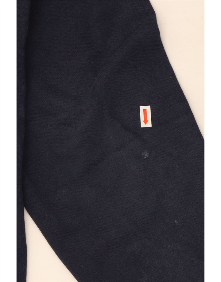 Nike Mens Zip Hoodie Sweater Large Navy Blue Cotton