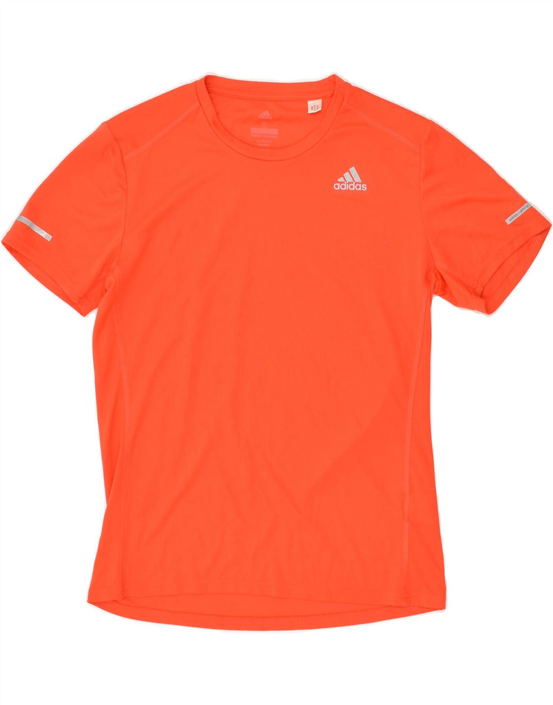 ADIDAS Mens Climalite T-Shirt Top Small Orange Polyester | Vintage Adidas | Thrift | Second-Hand Adidas | Used Clothing | Messina Hembry 