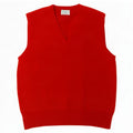 Benetton Mens Vest Tank Top Small Red Lambswool
