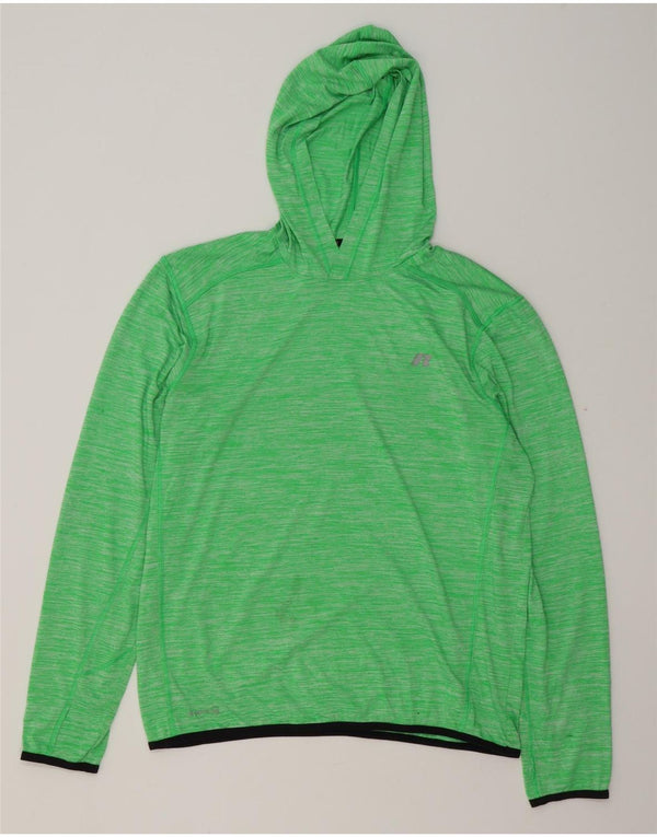 RUSSELL ATHLETIC Mens Dri-Power Hoodie Jumper UK 38/40 Medium Green
