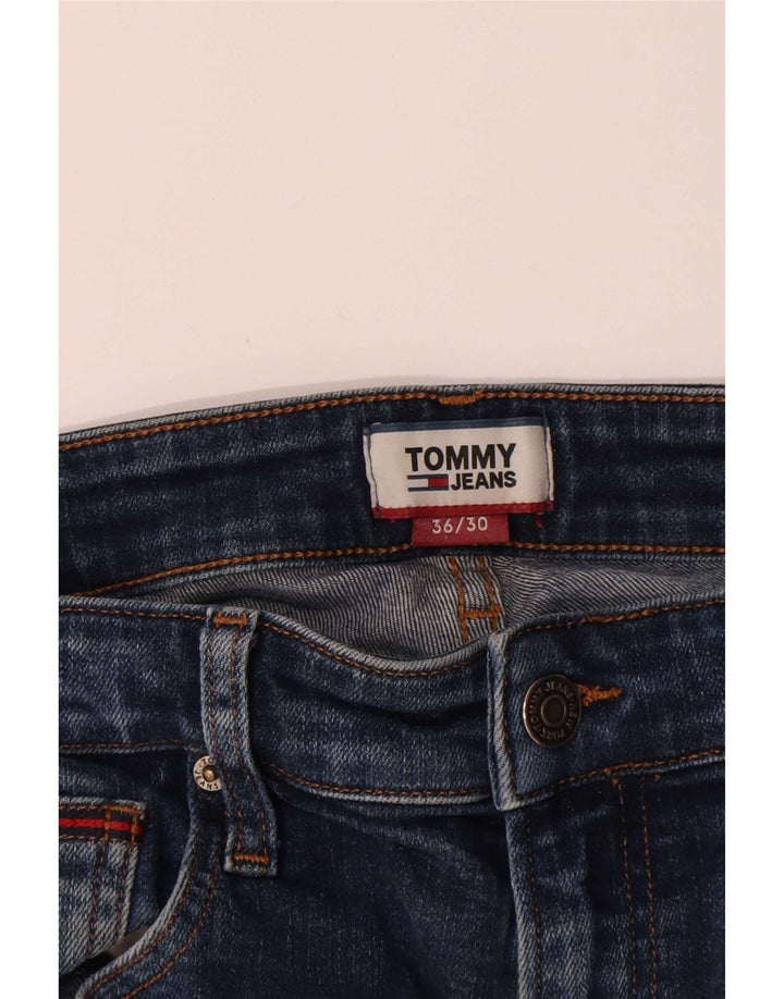 Tommy Hilfiger Mens Straight Jeans W36 L30 Blue Cotton
