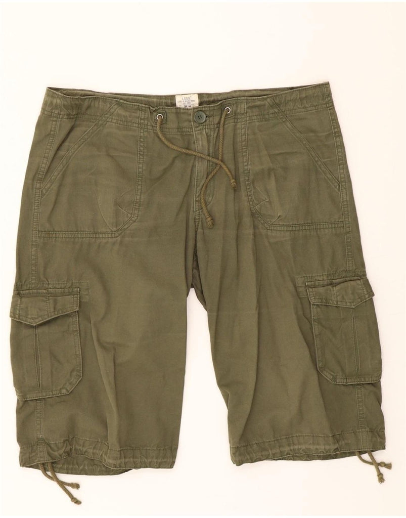 L.O.G.G Womens Cargo Shorts EU 44 XL W40  Khaki Cotton Vintage L.O.G.G and Second-Hand L.O.G.G from Messina Hembry 