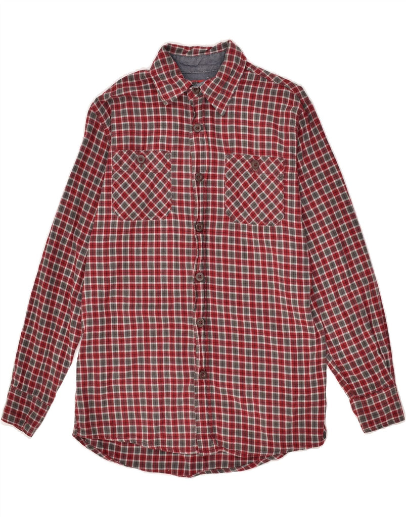 WRANGLER Mens Flannel Shirt Small Red Check Cotton | Vintage Wrangler | Thrift | Second-Hand Wrangler | Used Clothing | Messina Hembry 