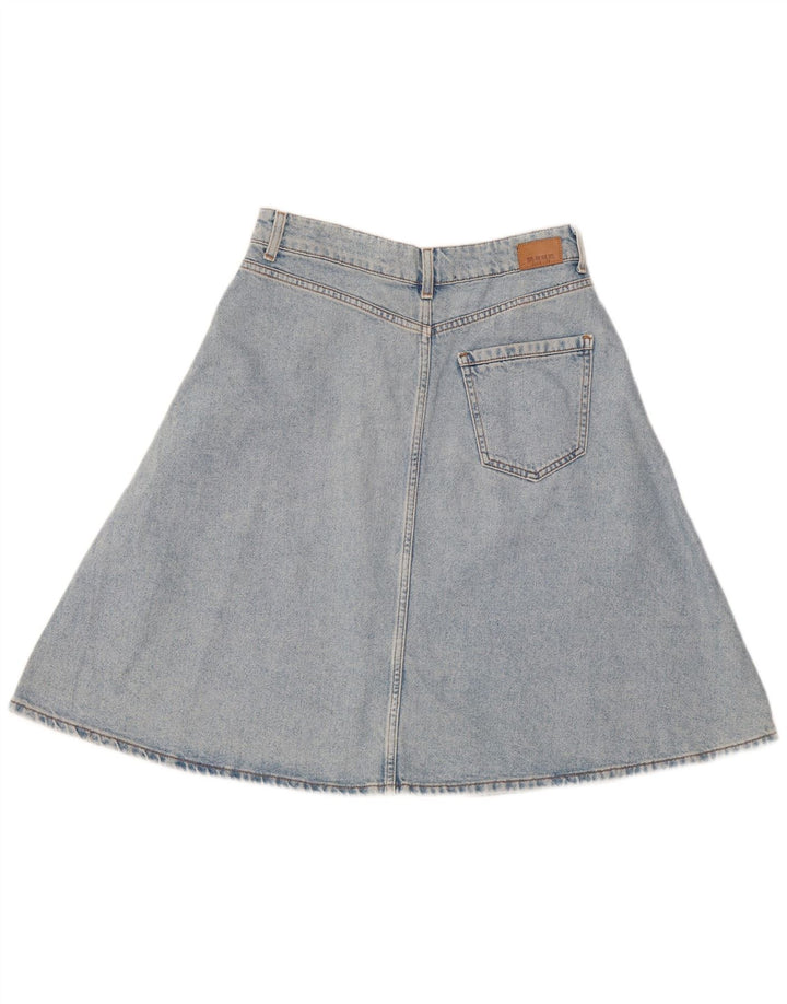 Zara Womens Denim Skirt Medium W28  Blue