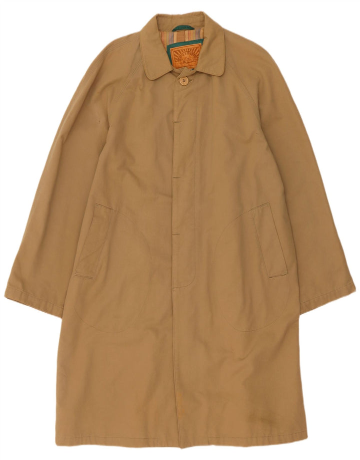 Spitfire Mens Overcoat UK 38 Medium Khaki Cotton