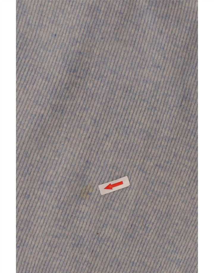 Vintage Womens Knit Bubble Skirt Large W32 Blue Wool