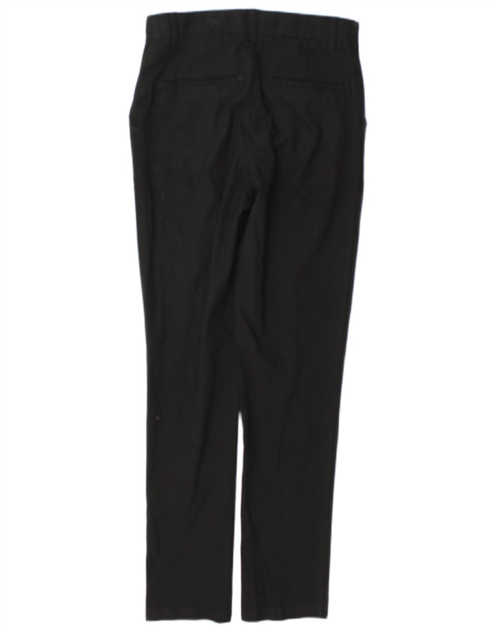 Marks & Spencer Boys Slim Suit Trousers 13-14 Years W27 L29 Black Polyester
