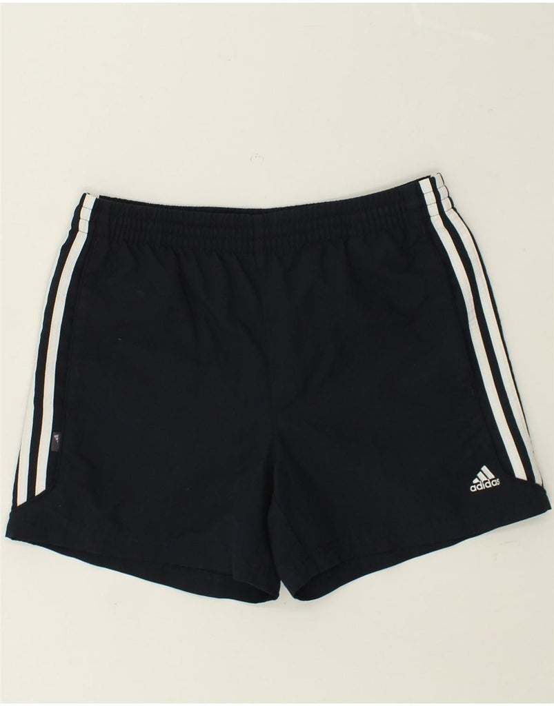 ADIDAS Mens Sport Shorts Medium Navy Blue Polyester | Vintage Adidas | Thrift | Second-Hand Adidas | Used Clothing | Messina Hembry 