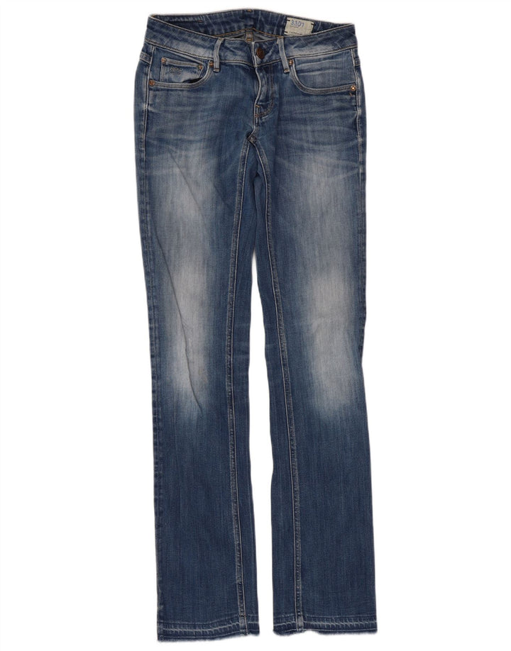 G-Star Womens 3301 Slim Bootcut Jeans W28 L33 Blue