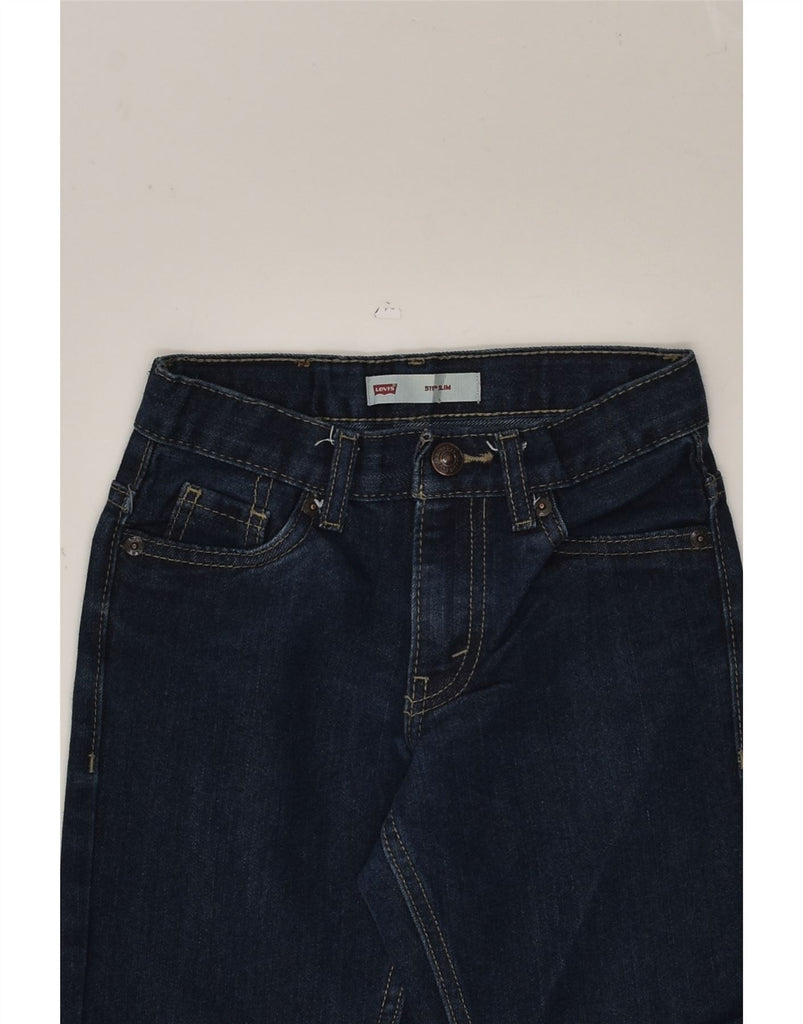 LEVI'S Boys 511 Slim Jeans 5-6 Years W20 L19 Navy Blue Cotton | Vintage Levi's | Thrift | Second-Hand Levi's | Used Clothing | Messina Hembry 