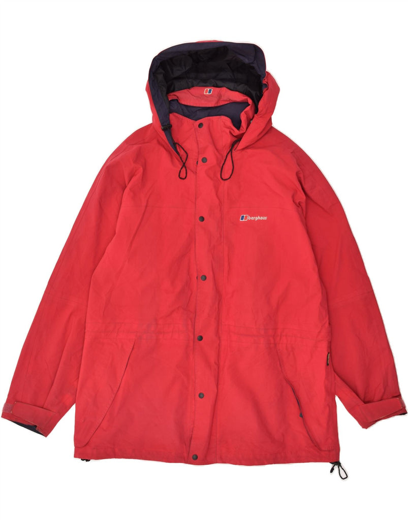 BERGHAUS Boys Loose Fit Hooded Padded Jacket 15-16 Years Red Nylon | Vintage Berghaus | Thrift | Second-Hand Berghaus | Used Clothing | Messina Hembry 