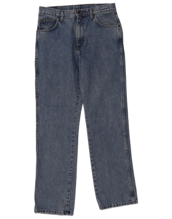 Wrangler Mens Straight Jeans W32 L32 Blue Cotton