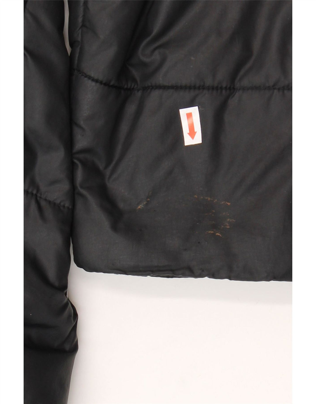 Nike Boys Graphic Hooded Padded Jacket 10-11 Years Medium Black Polyester