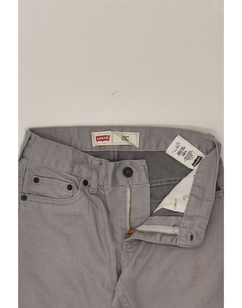 LEVI'S Boys 511 Slim Jeans 9-10 Years W25 L25 Grey Cotton | Vintage Levi's | Thrift | Second-Hand Levi's | Used Clothing | Messina Hembry 