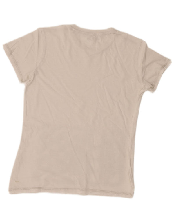 Guess Womens Graphic T-Shirt Top UK 14 Medium White