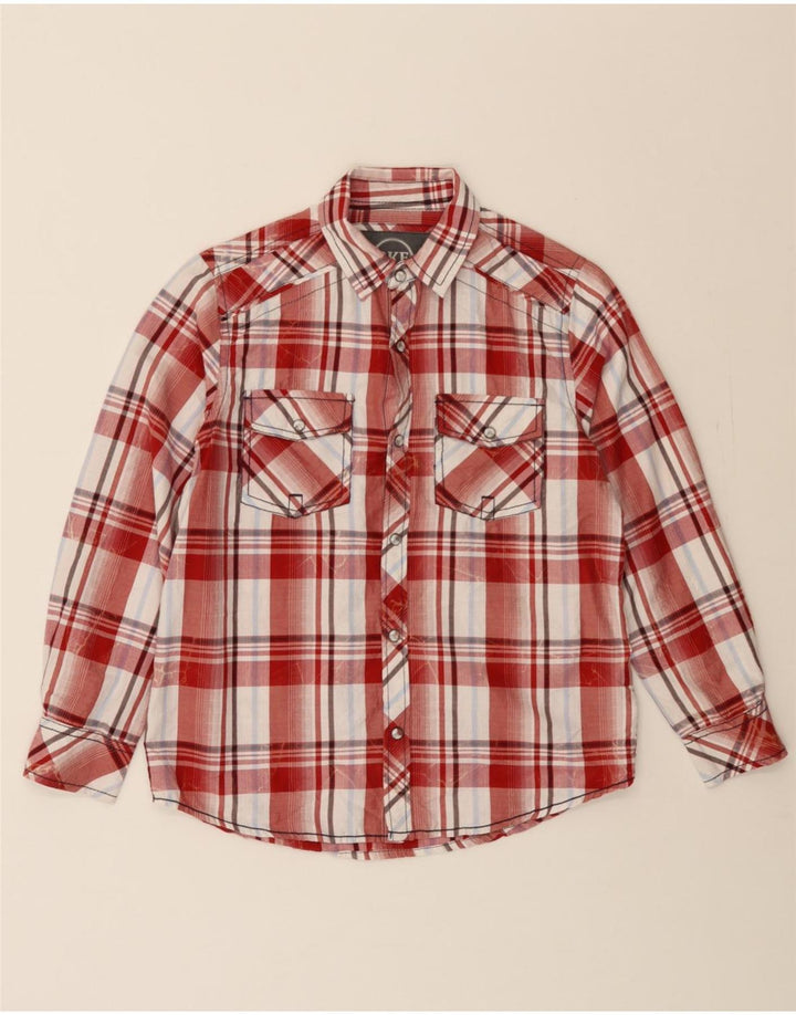 BKE Womens Shirt UK 10/12 Medium Red Check Cotton Vintage BKE and Second-Hand BKE from Messina Hembry 