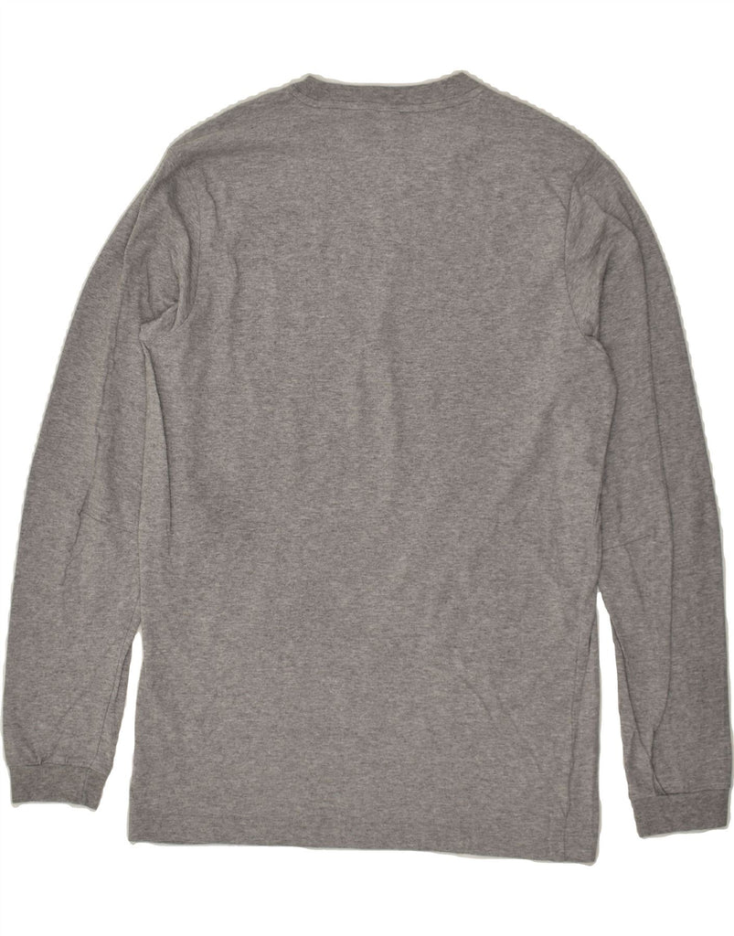 ADIDAS Mens Graphic Top Long Sleeve Medium Grey Cotton | Vintage Adidas | Thrift | Second-Hand Adidas | Used Clothing | Messina Hembry 