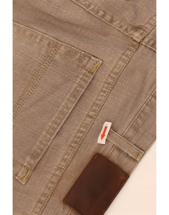 Marks & Spencer Mens Straight Jeans W40 L33 Khaki Cotton