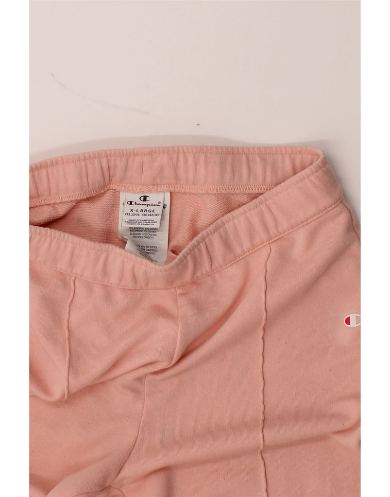 CHAMPION Girls Tracksuit Trousers Joggers 13-14 Years XL Pink Cotton Vintage Champion and Second-Hand Champion from Messina Hembry 