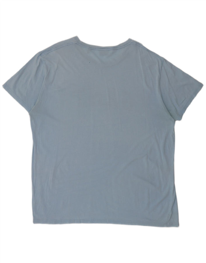 Gant Mens Graphic T-Shirt Top 3XL Blue Cotton