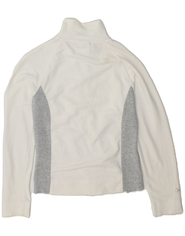 REEBOK Womens Tracksuit Top Jacket UK 12 Medium White Colourblock Vintage Reebok and Second-Hand Reebok from Messina Hembry 