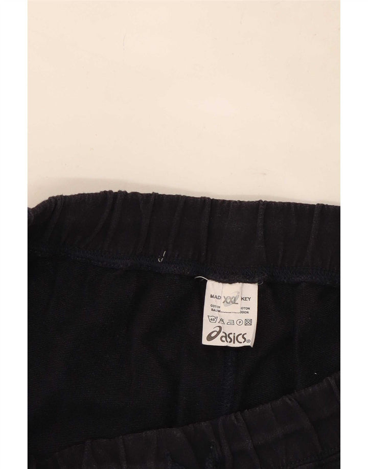 Asics Womens Tracksuit Trousers 2XL Navy Blue Cotton