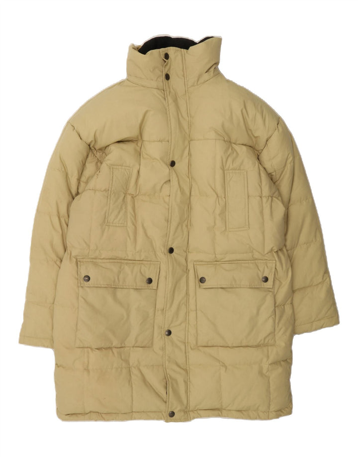 BRUGI Mens Padded Coat UK 44 2XL Beige Polyester Vintage Brugi and Second-Hand Brugi from Messina Hembry 