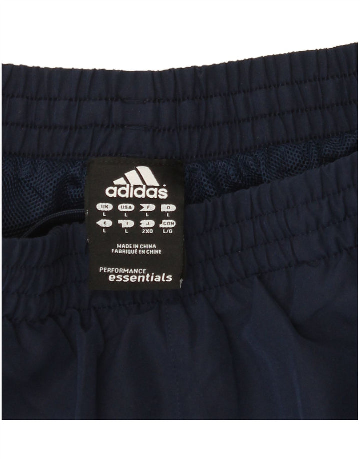 ADIDAS Mens Sport Shorts Large  Navy Blue Polyester