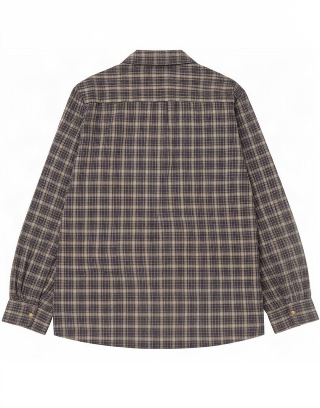 Rohan Mens Flannel Shirt Small Navy Blue Plaid Cotton