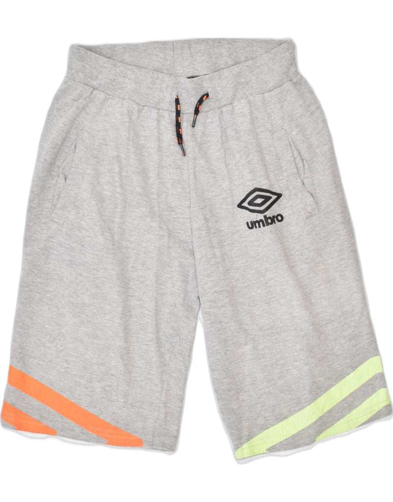 UMBRO Boys Sport Shorts 10-11 Years Large Grey Cotton | Vintage | Thrift | Second-Hand | Used Clothing | Messina Hembry 