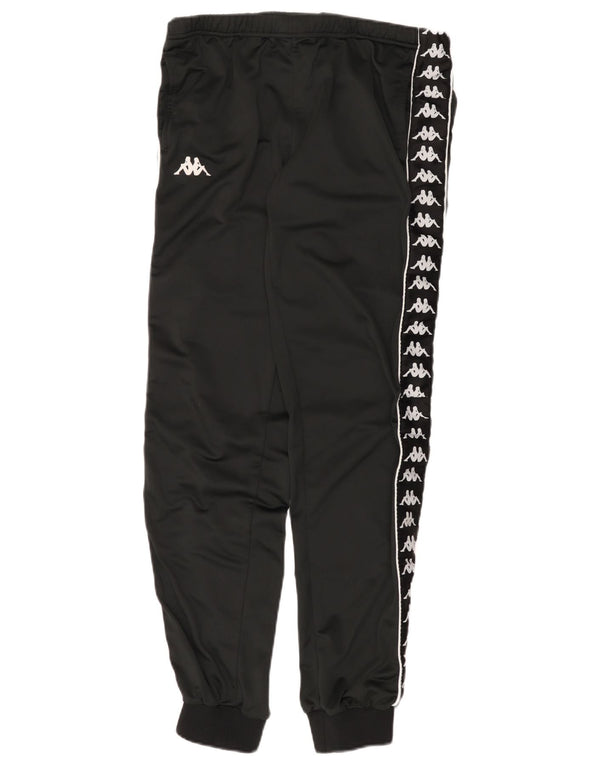 Kappa Womens Graphic Tracksuit Trousers Joggers UK 14 Large Black