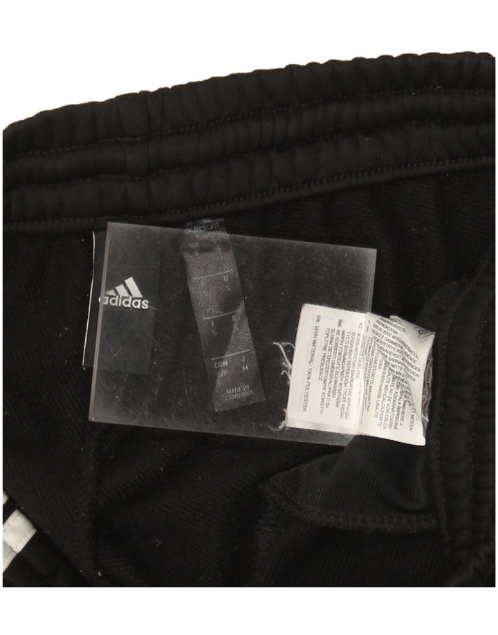 ADIDAS Mens Climalite Tracksuit Trousers Small Black Colourblock Polyester